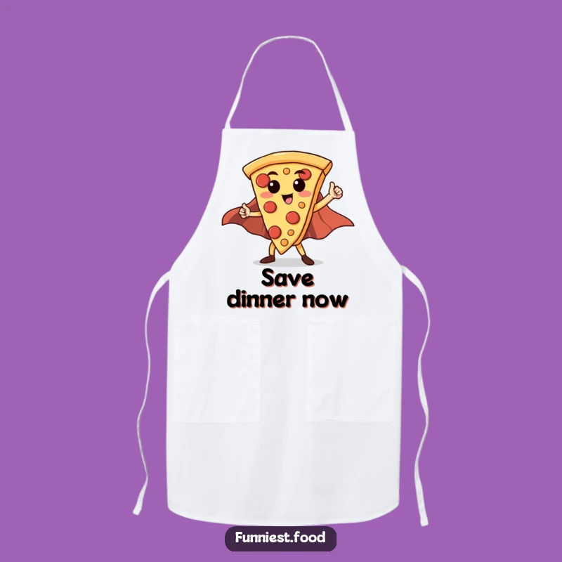 Funny Hero Pizza Slice Apron: Cook Up a Storm with Culinary Courage