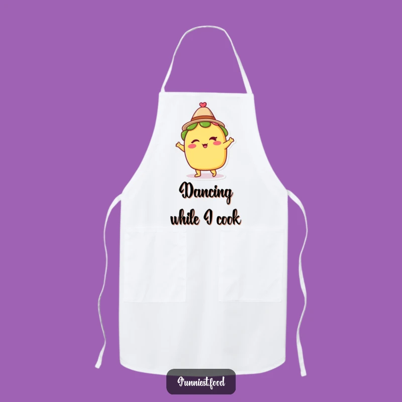 Funny Winking Taco Dancing Hat Apron - Cook with Fiesta Fun!