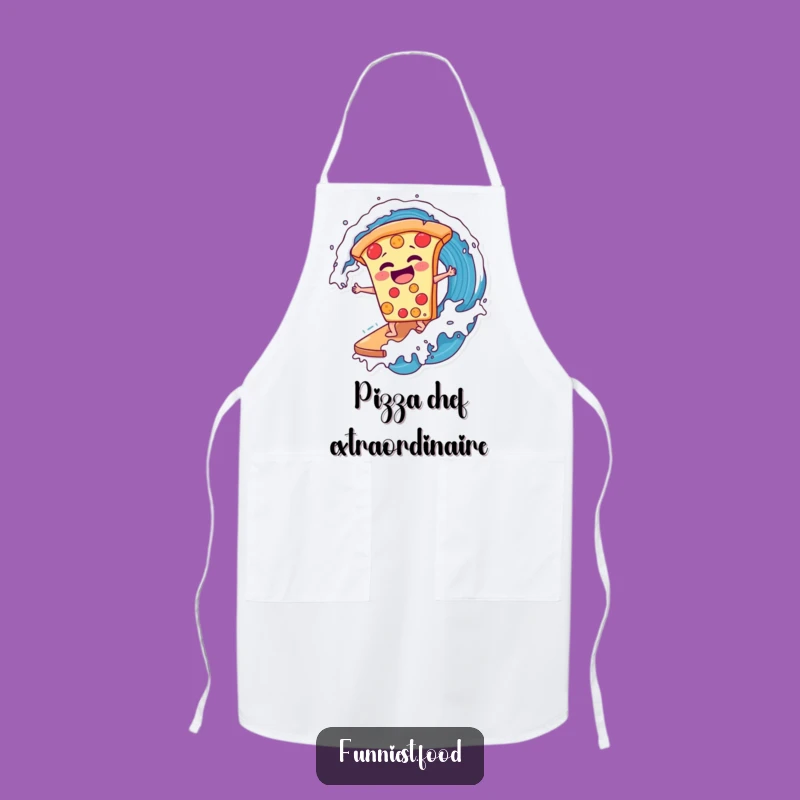 Funny Pizza Surfer Apron: Cook with Comedy, A Fantastic Funny Gift