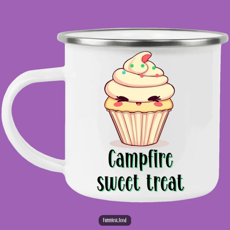 Funny Cupcake Camping Mug: Your Sweet Outdoor Treat
