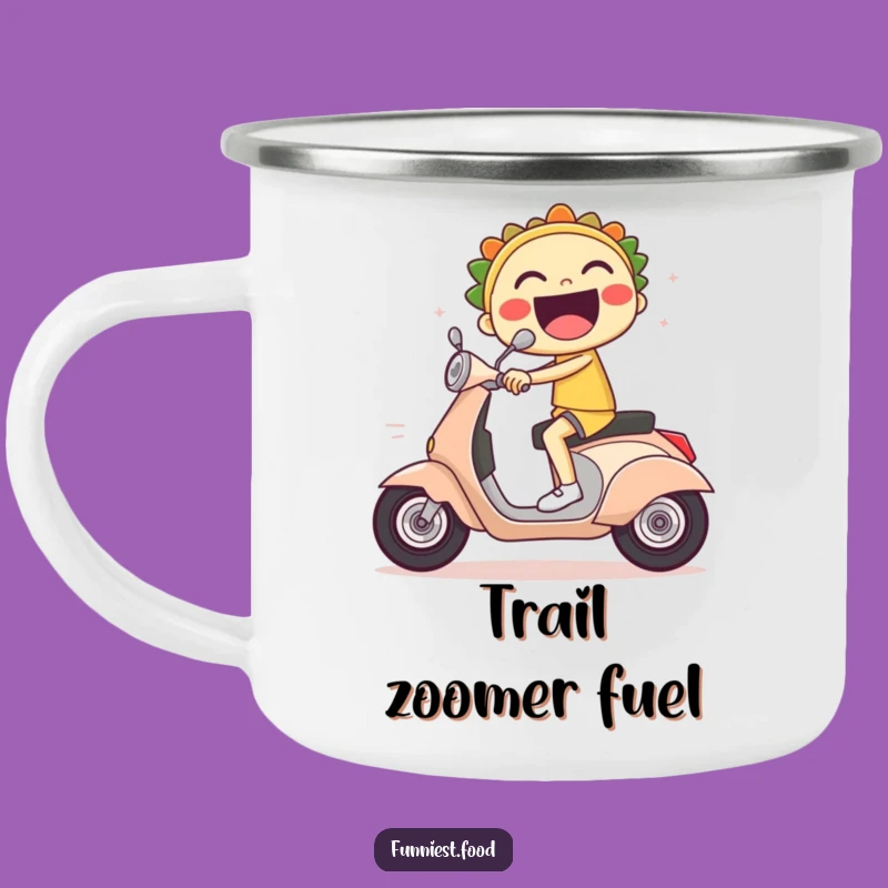 Funny Taco Rider Camping Mug: Your Adventure Buddy for Coffee and Fast Times!