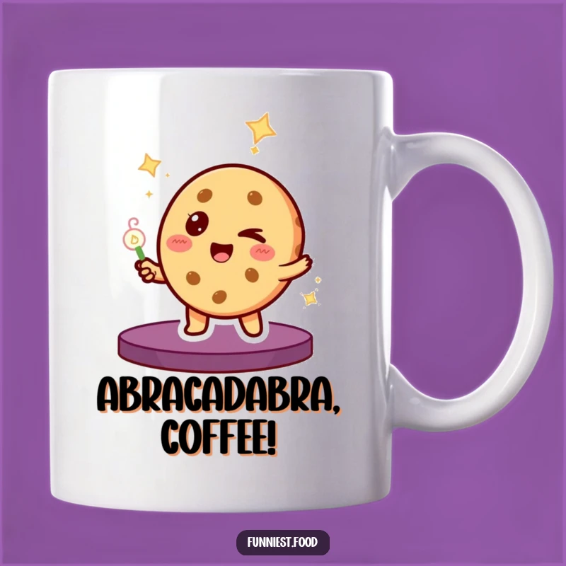 Funny Cookie Magic Mug: Enchanting Brews with a Winking Confectionery Trickster