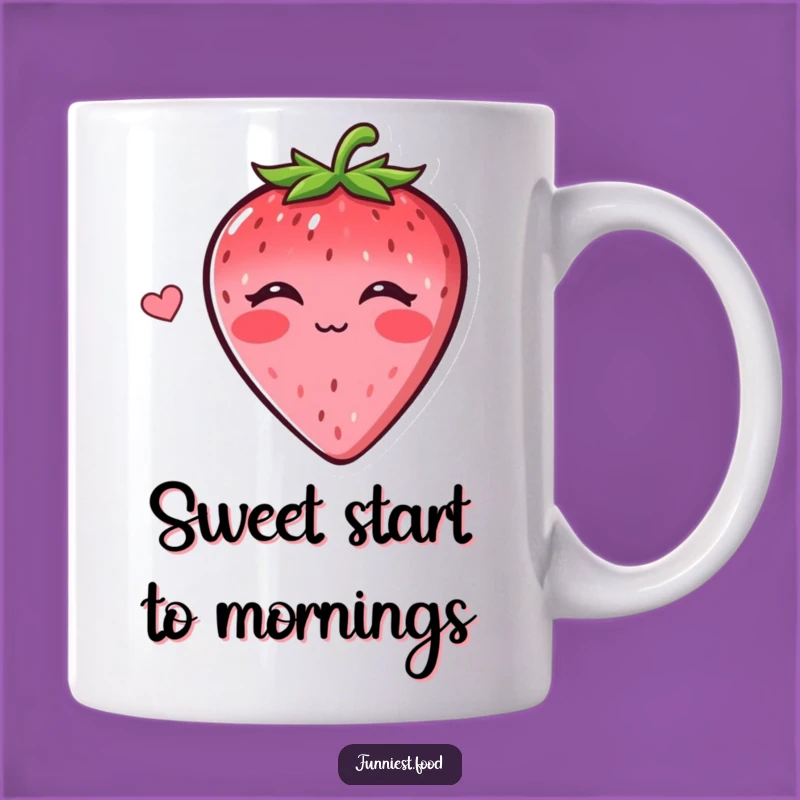 Funny Strawberry Kiss Mug: Sweet Romance and Hilarious Humor Gift