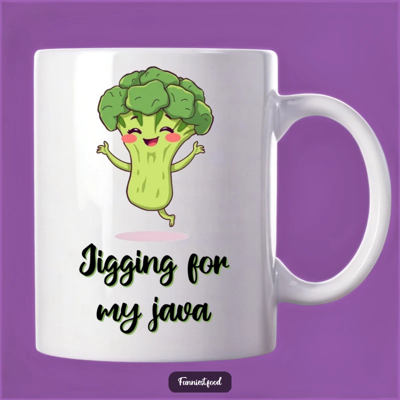 Funny Broccoli Jig Mug: A Hilarious Bouncing Broccoli, Perfect Healthy Laugh Gift!