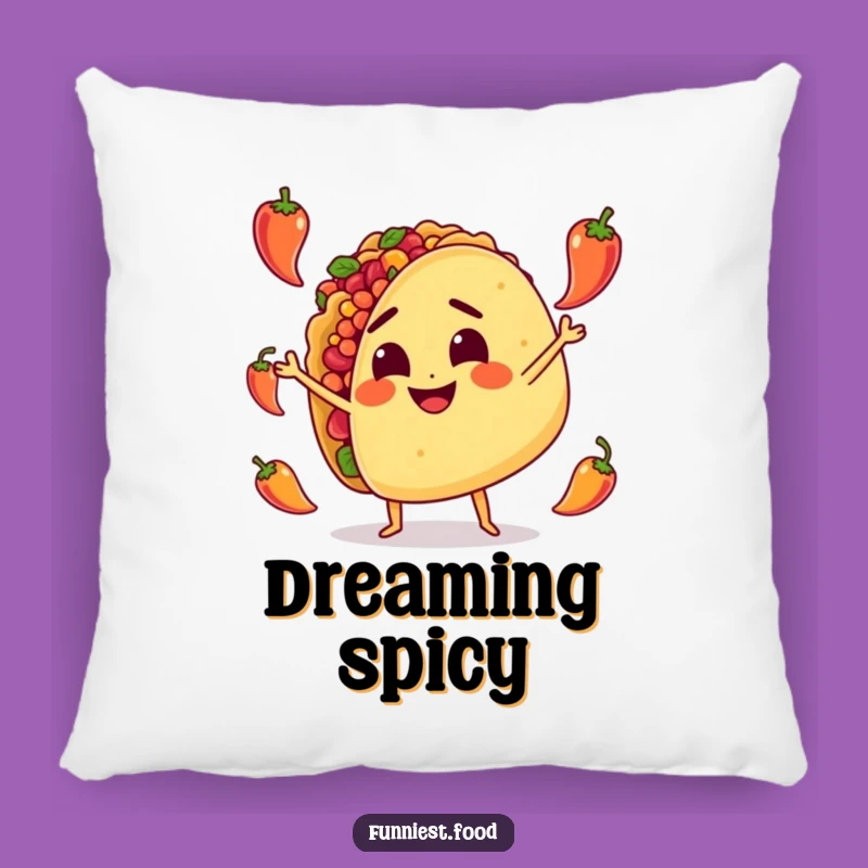 Funny Taco Juggling Pillow: Soft Spicy Character, Cozy Humorous Accent