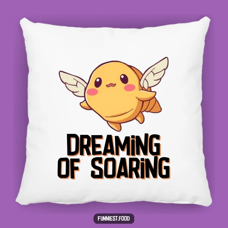 Funny Bewildered Croissant Pillow: Cozy Comfort with a Hilarious Flying Pastry