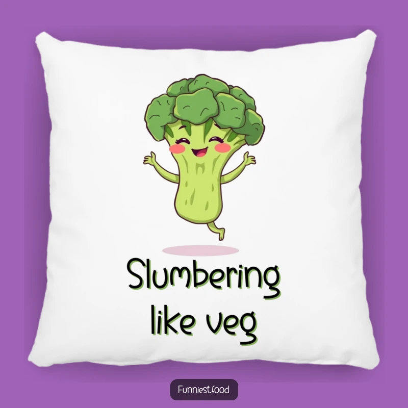 Funny Broccoli Jig Pillow: Soft & Hilarious Bouncing Broccoli, Comfy Veggie Gift!