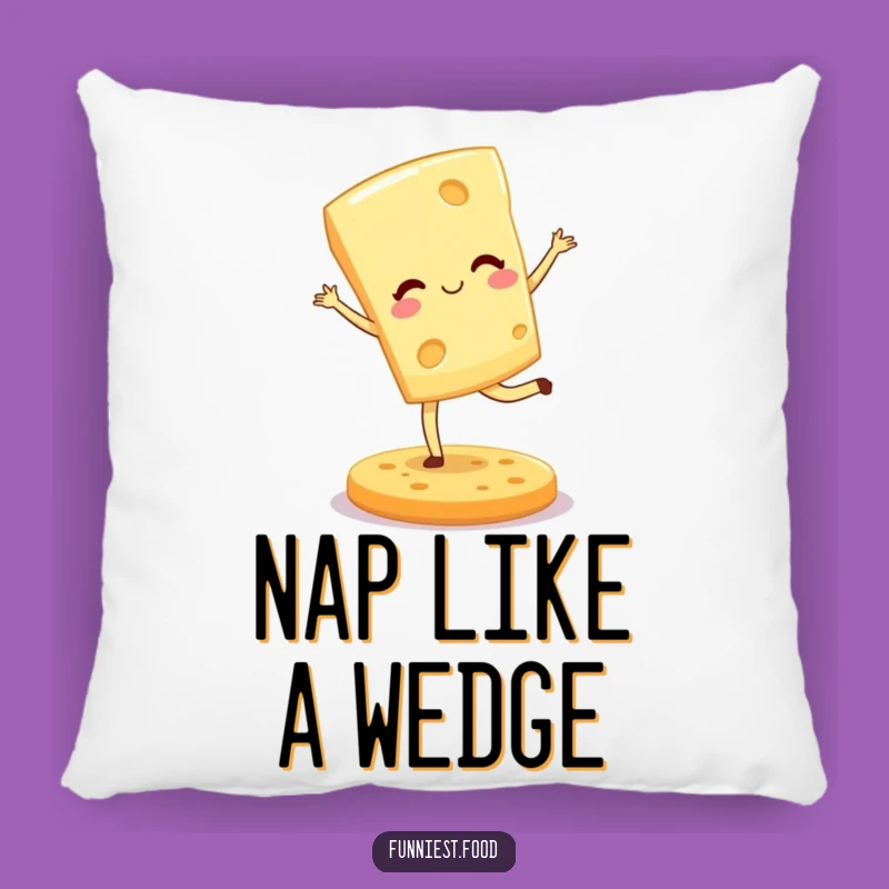 Funny Cheese Wedge Pillow: Cozy Humor with a Witty Touch