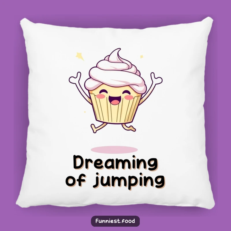Funny Joyful Cupcake Pillow Soft Comfort with a Celebratory Touch