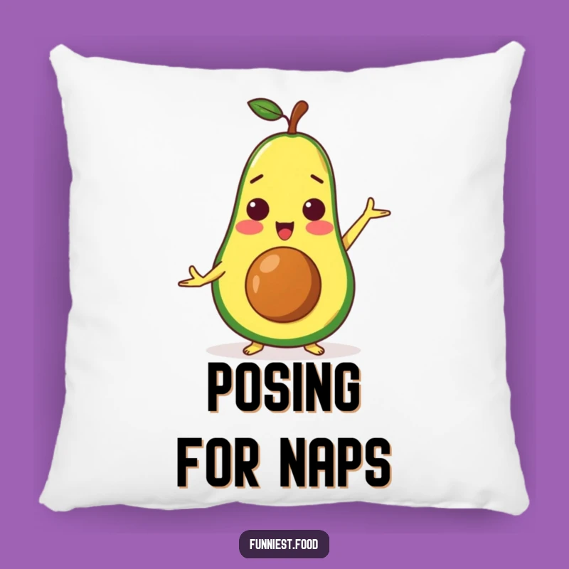 Funny Avocado Yoga Pillow - Comfy Healthy Character Cushion Gift