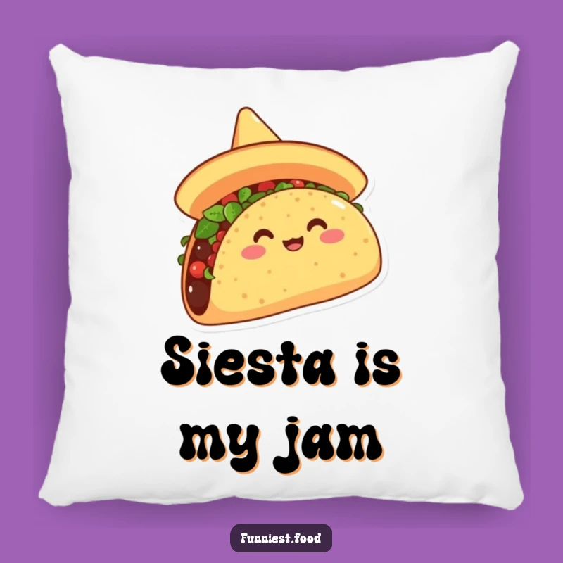 Funny Taco Sombrero Pillow: Cozy Comfort and Hilarious Fiesta Vibes