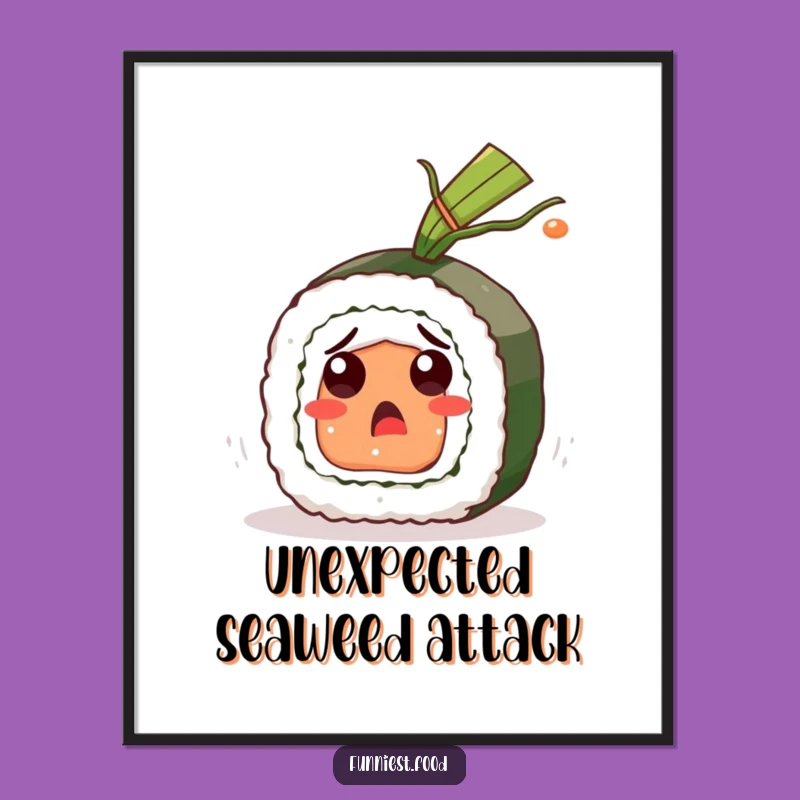 Funny Sushi Roll Digital Art: Hilarious Surprise for Your Walls, A Gift