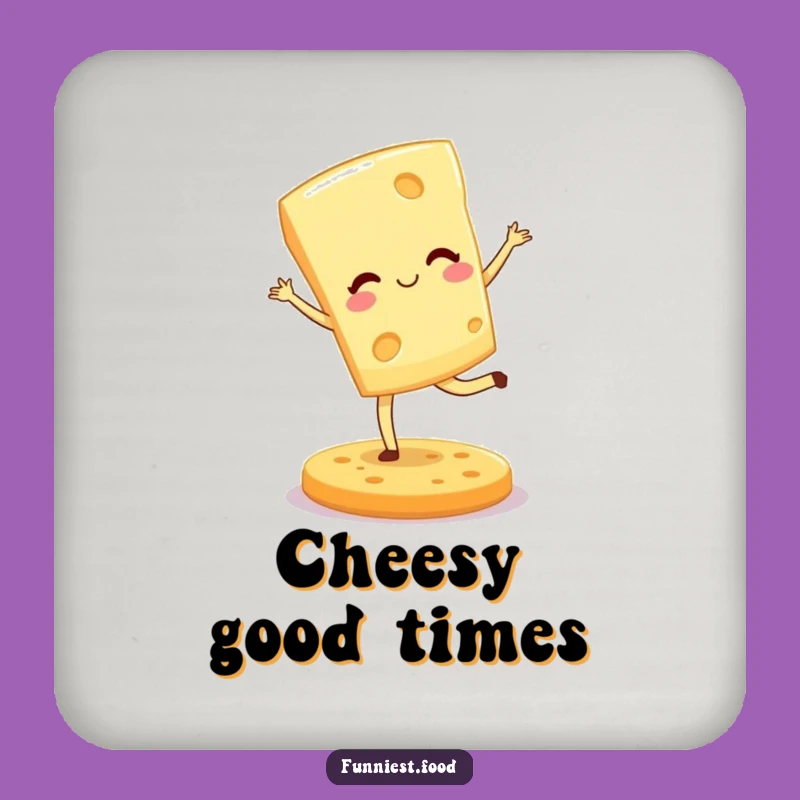 Funny Cheese Wedge Coaster: Protect with Humorous Elegance