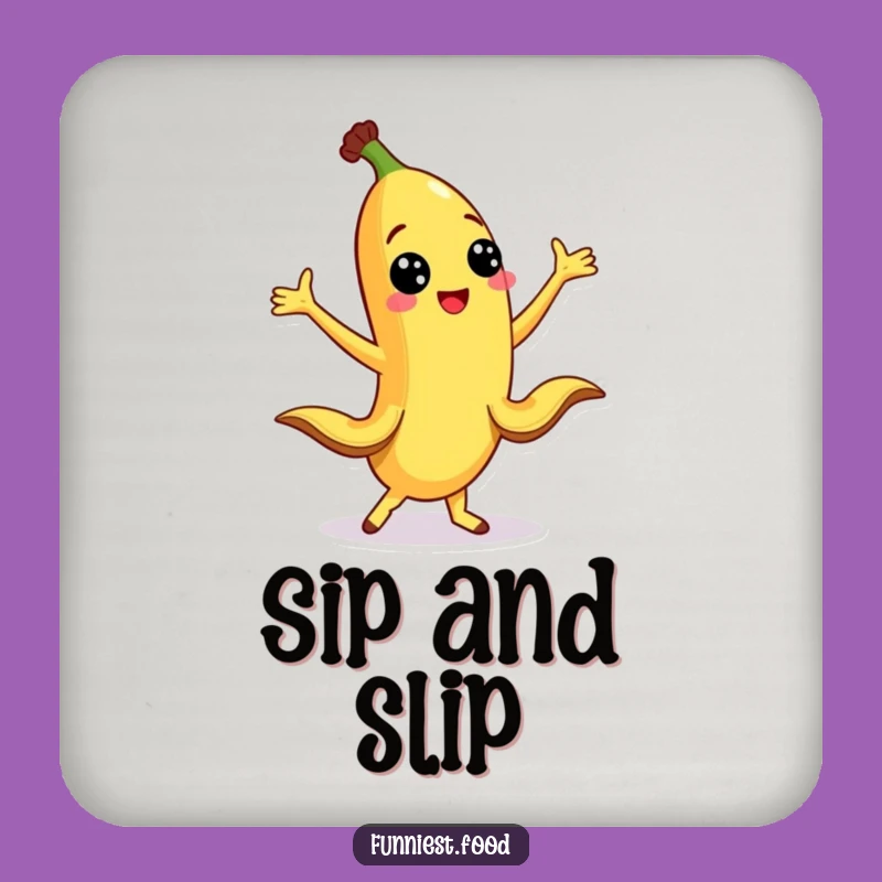 Funny Banana Dance Coasters: Protect Surfaces with Hilarious Fruit-Themed Flair
