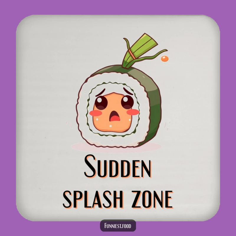 Funny Sushi Roll Coaster: Protect Surfaces with Hilarious Seaweed Surprise, Gift