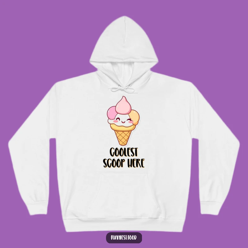 Funny Ice Cream Hoodie: Cozy Winking Cones, Perfect Funny Gift