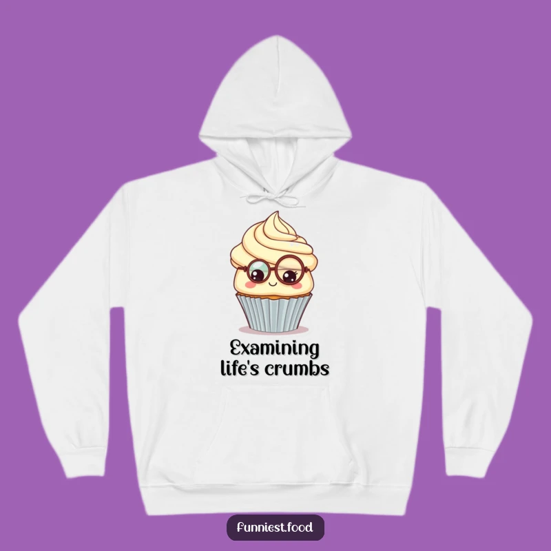 Funny Cupcake Monocle Hoodie: Cozy Curiosity, The Ultimate Funny Gift