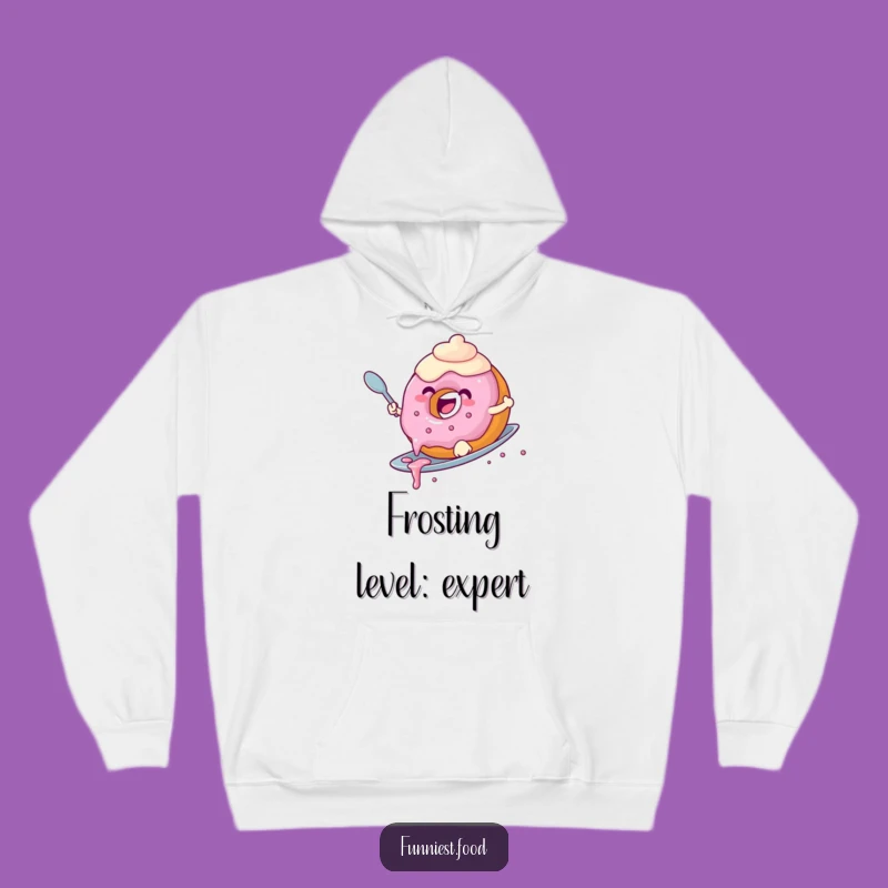Funny Donut Surfing Hoodie: Cozy & Hilarious Donut Riding a Spoon, Amazing Sweet Gift!