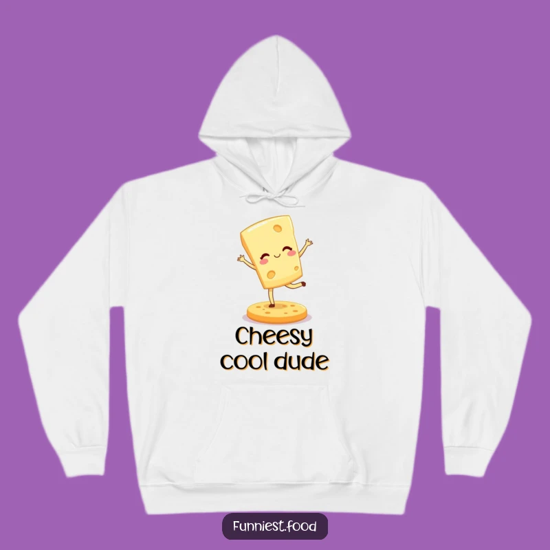Funny Winking Cheese Pirouette Hoodie: Cozy and Whimsical Gift