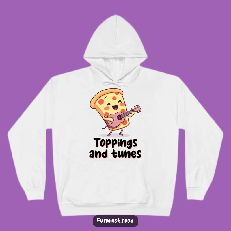Funny Pizza Ukulele Hoodie: Cozy and Musical Slice, Perfect Funny Gift