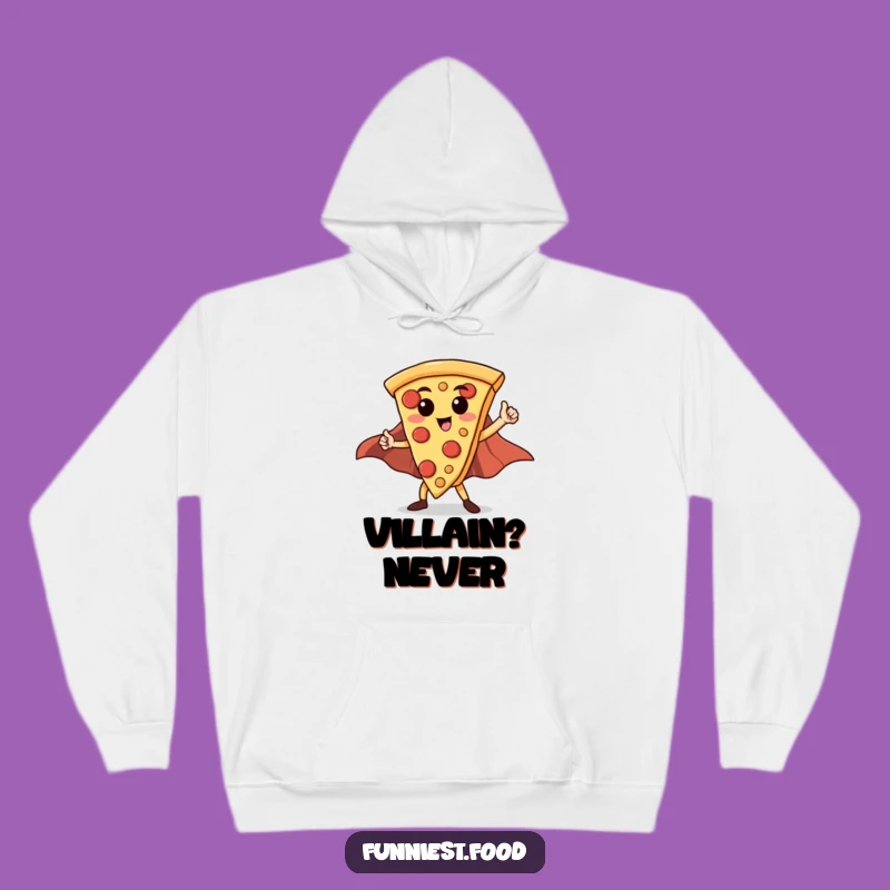 Funny Hero Pizza Slice Hoodie: Stay Warm and Heroic with this Comforting Design