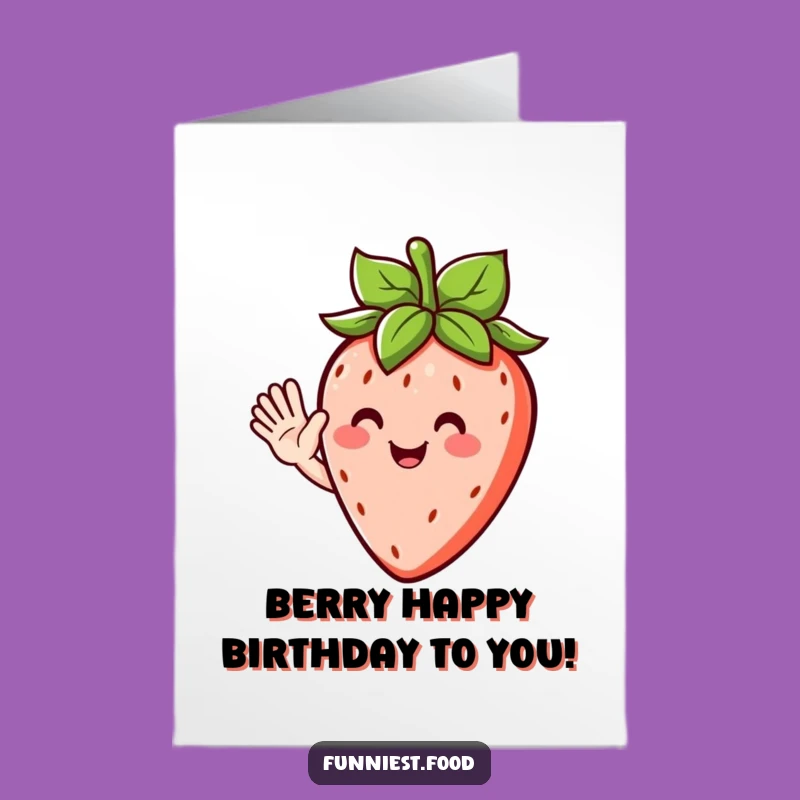 Free Printable Strawberry Birthday Card: Sweet & Funny Downloadable Gift for Fruit Lovers