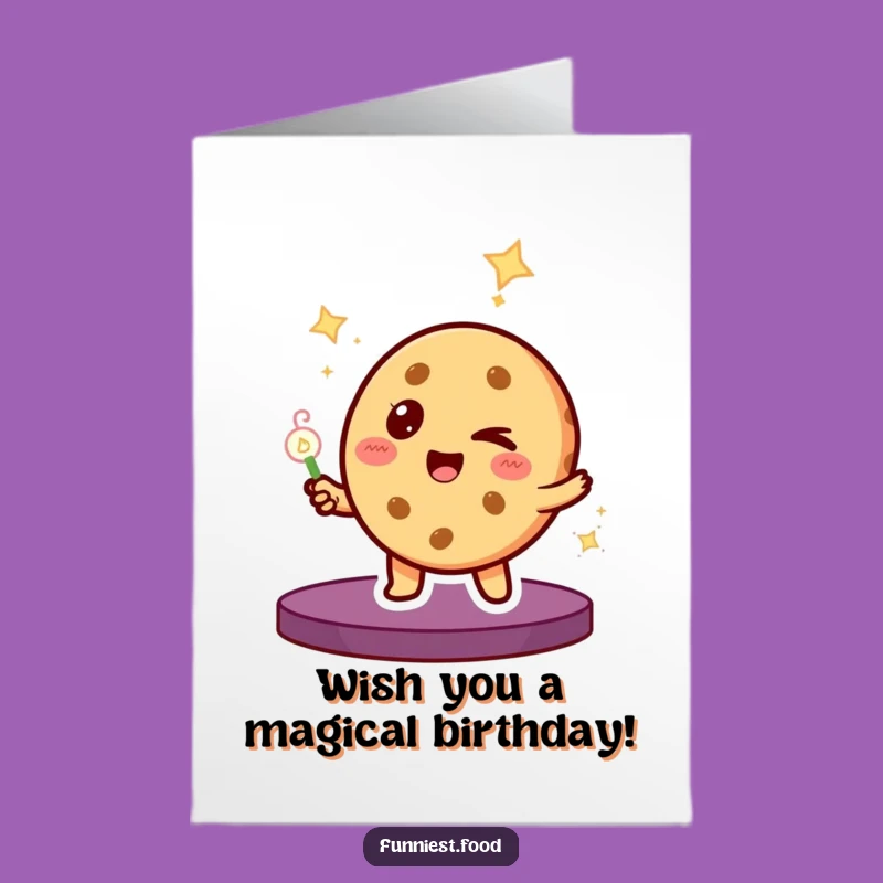 Free Printable Birthday Card: Magic Cookie Trick - Downloadable Funny Greeting