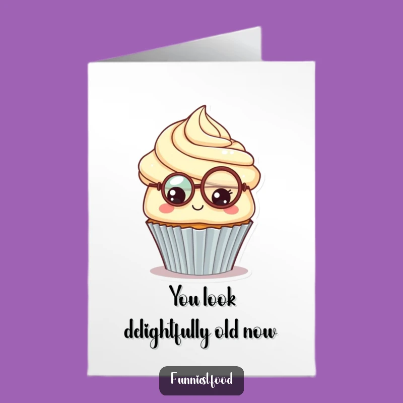 Free Printable Birthday Card: Proud Cupcake - Funny Monocle Downloadable Gift!