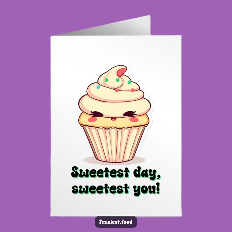 Free Printable Cheeky Cupcake Birthday Card: Funny Downloadable Gift for a Sweet Treat