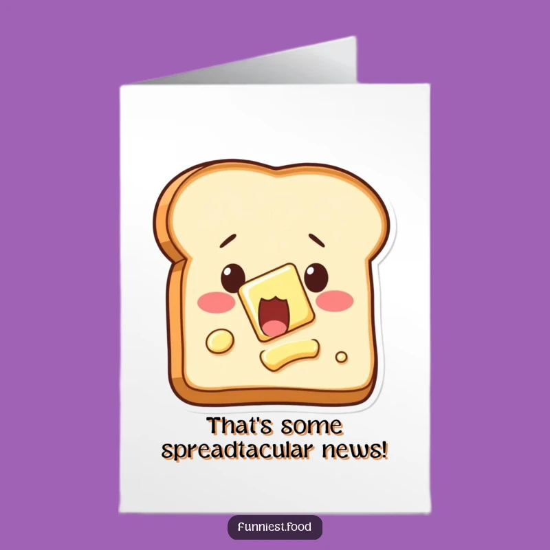Free Printable Congratulations Card: Self-Butter Toast Funny Downloadable Gift for Wins