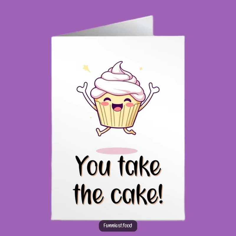 Free Printable Cupcake Congrats Card: Hilarious Downloadable Greeting for Victories