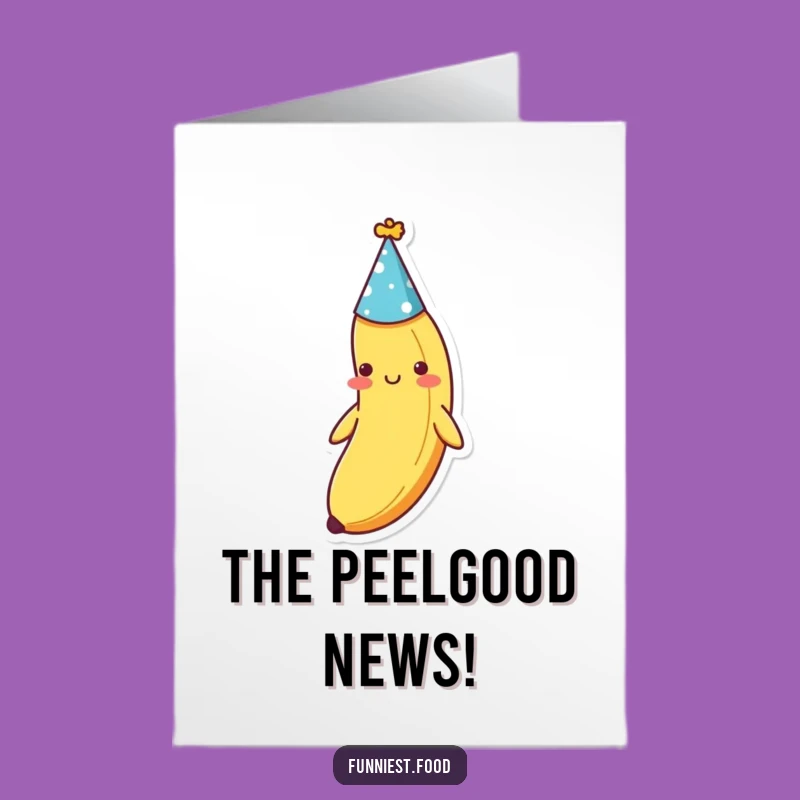 Free Printable Shy Banana Congrats Card - Cute Downloadable Gift for Small Wins