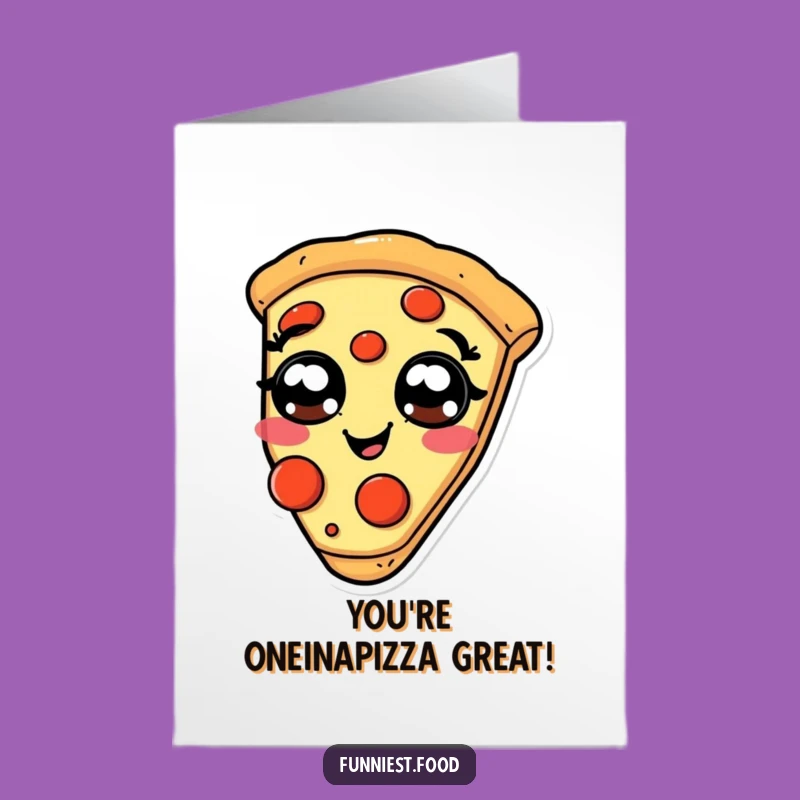 Free Printable Congratulations Card: Giggling Pizza Funny Downloadable Gift for Big Wins