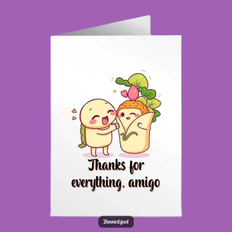 Free Printable Thank You Card: Taco Serenade Gratitude - Downloadable