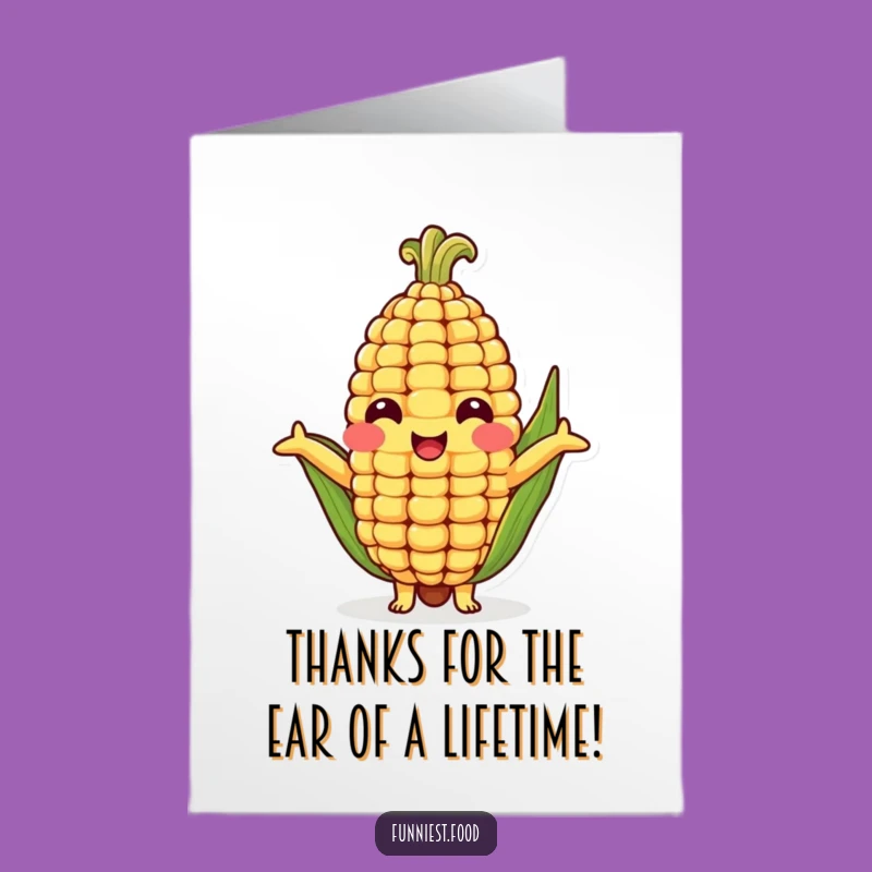 Free Printable Corn Thank You Card: Gulpy Downloadable Gift for Gratitude