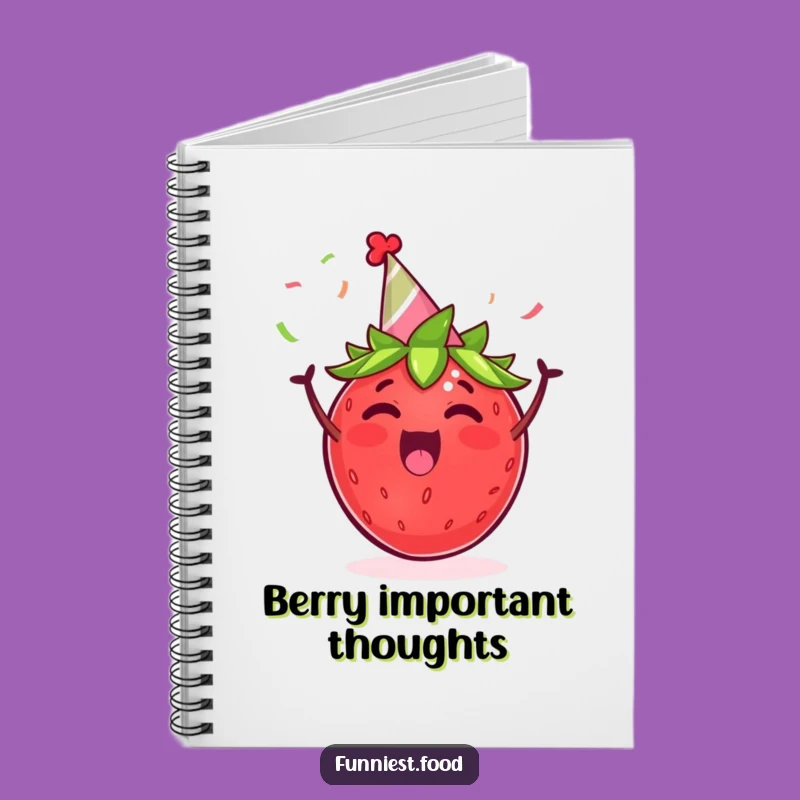 Funny Strawberry Party Notebook: Jot Down Ideas with Humorous Cheer
