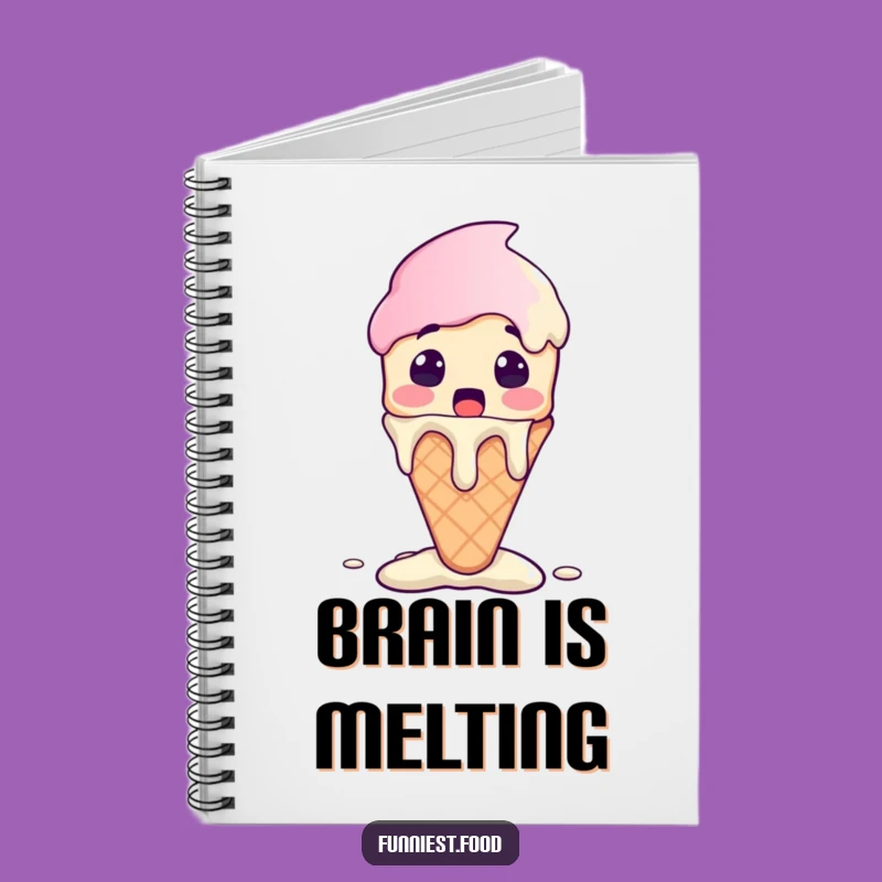 Funny Ice Cream Notebook - Melting Character Pages, Ideal Funny Gift!