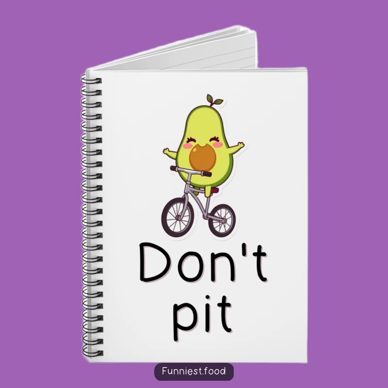 Funny Avocado Unicyclist Notebook: Jot Down Ideas with Healthy, Hilarious Flair