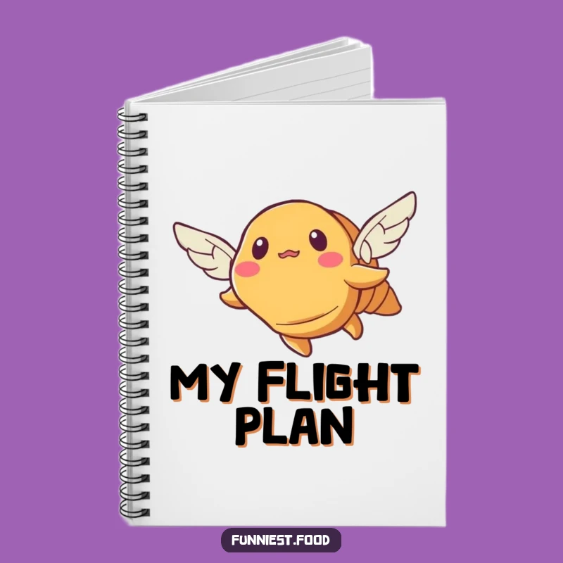 Funny Bewildered Croissant Notebook: Jot Down Ideas with This Flying Pastry