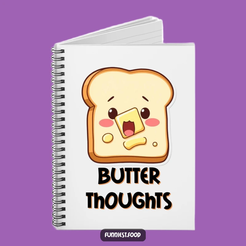 Funny Shocked Toast Notebook: Jot Down Ideas with Breakfast Humor