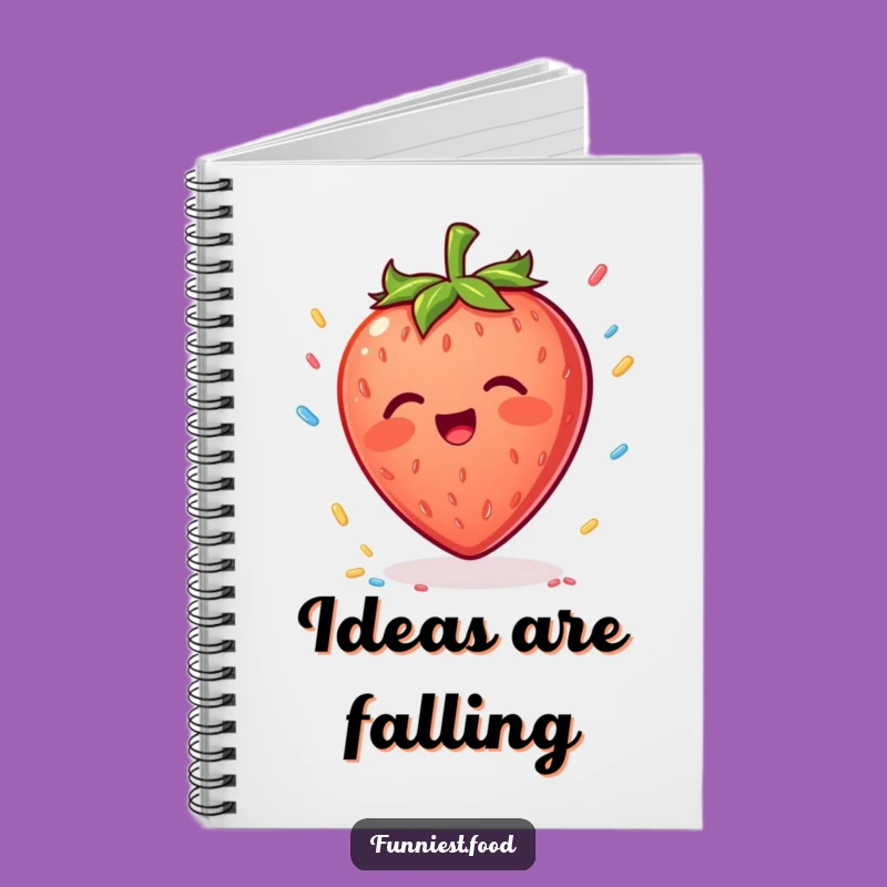 Funny Strawberry Sprinkle Notebook: Sweet Thoughts, Joyful Journal for Ideas, Perfect Gift