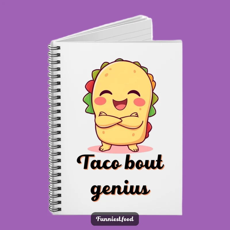 Funny Taco Laugh Notebook - Confident Taco Jotting Notes, Inspiring Funny Gift