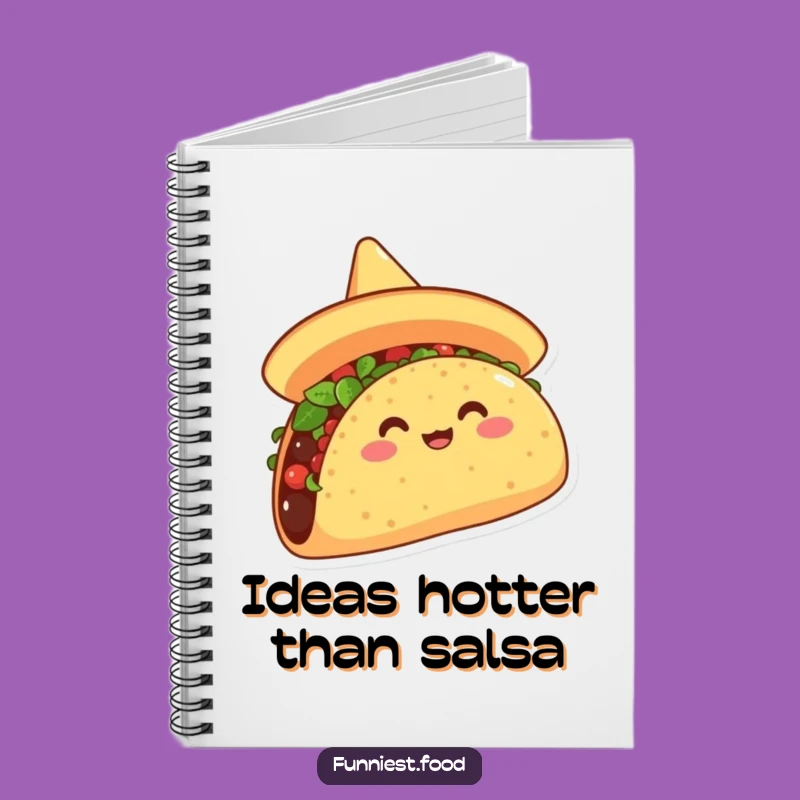 Funny Taco Sombrero Notebook: Jot Down Ideas with Hilarious Fiesta Fun