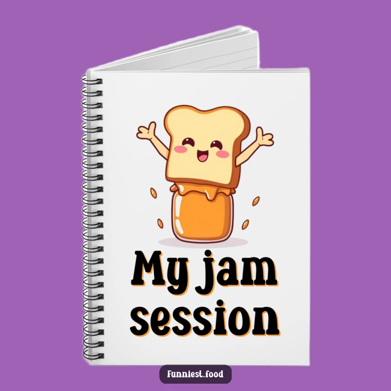 Funny Toast Leap Notebook: Jot Down Ideas with this Breakfast Hero's Diary