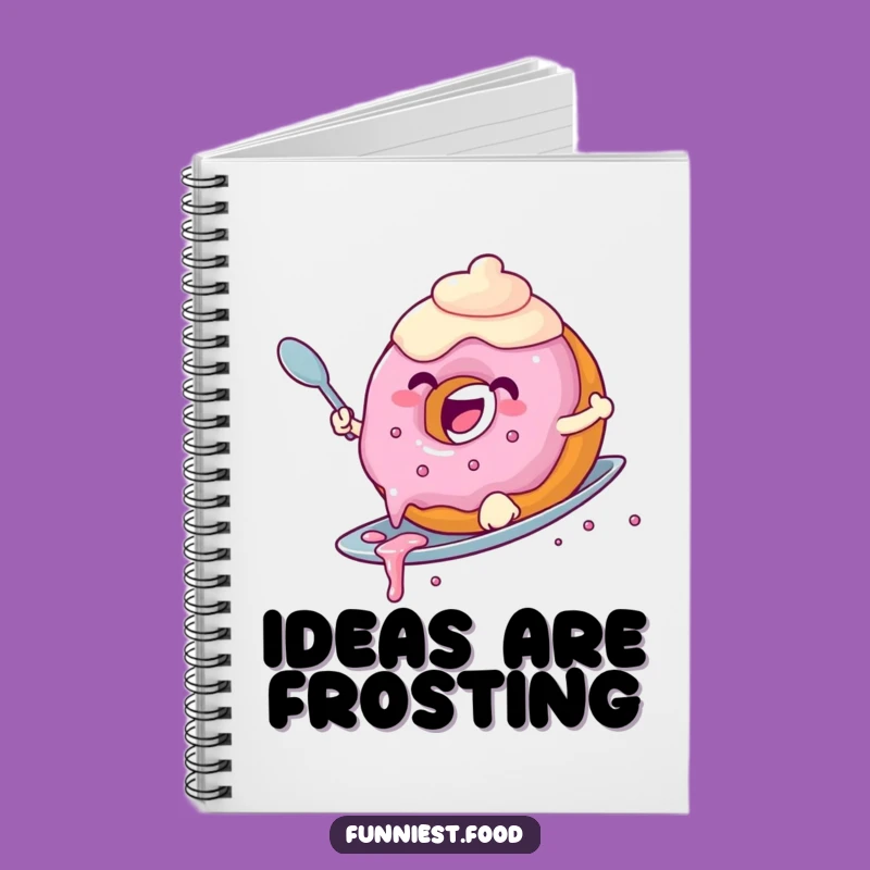 Funny Donut Surfing Notebook: Hilarious Donut Riding a Spoon for Notes, Delightful Gift!