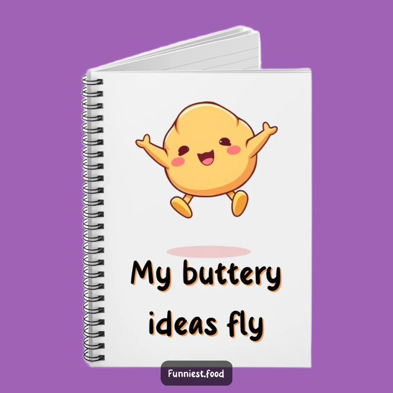 Funny Croissant Jump Notebook - Hilarious Bakery Journal for Notes!