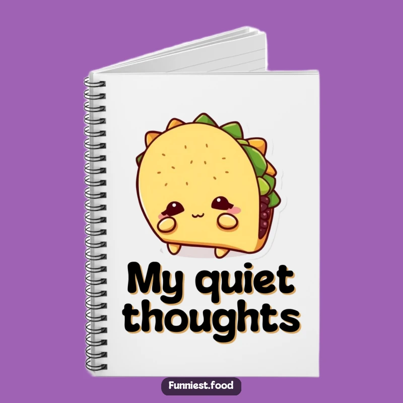 Funny Shy Taco Notebook: Jot Down Thoughts in this Introvert's Secret Diary