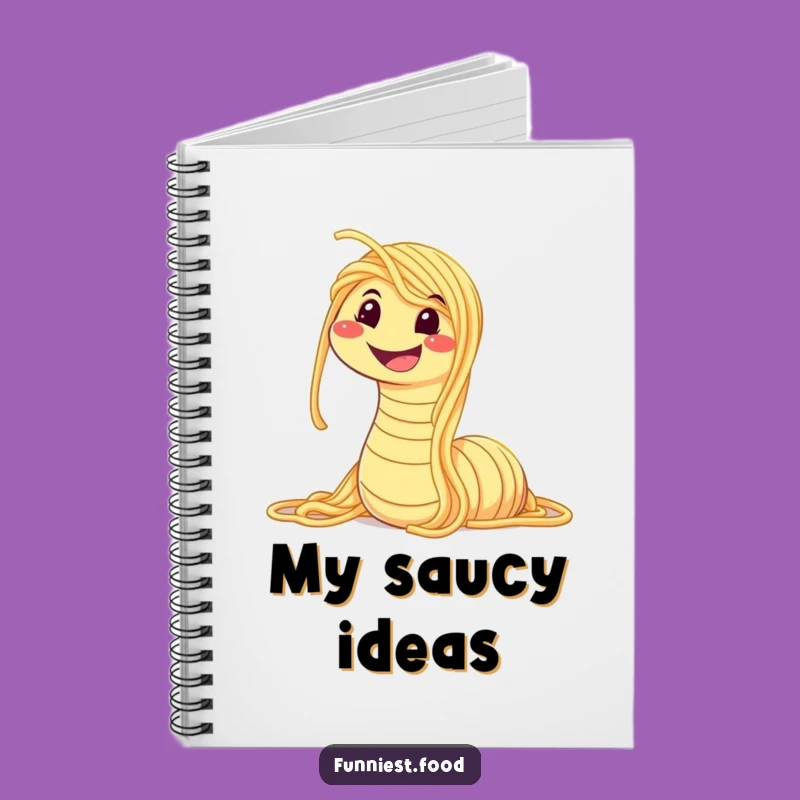 Funny Spaghetti Worm Notebook: Write Hilariously with Pasta-Inspired Fun