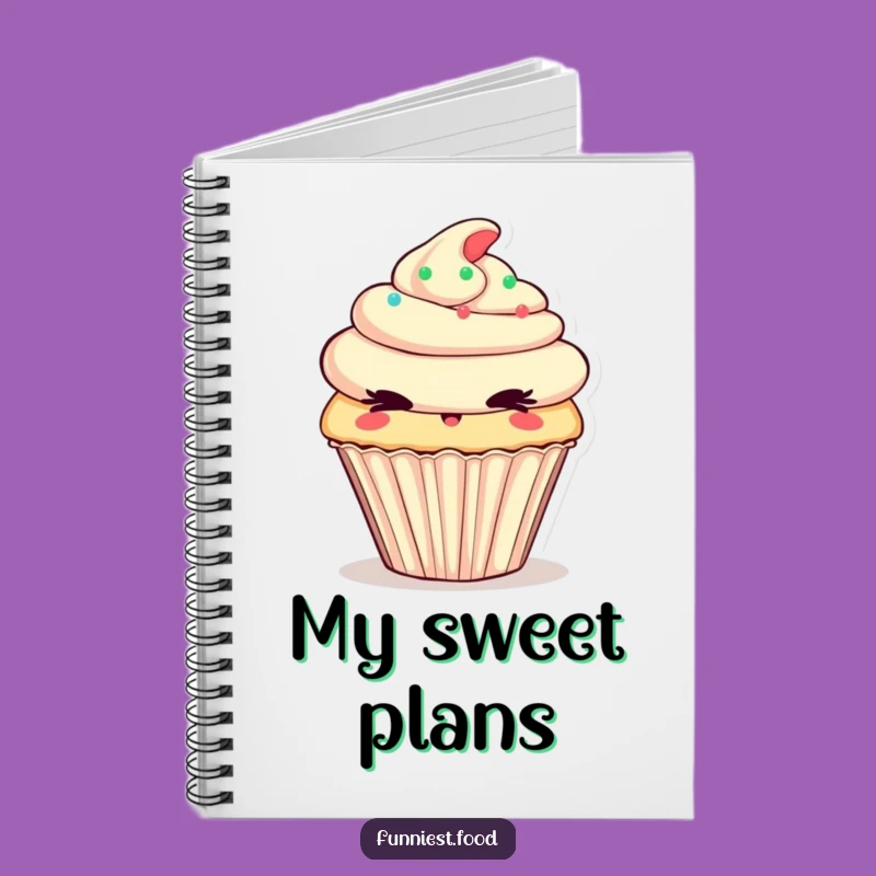 Funny Cupcake Notebook: Jot Down Sweet Ideas With Charm
