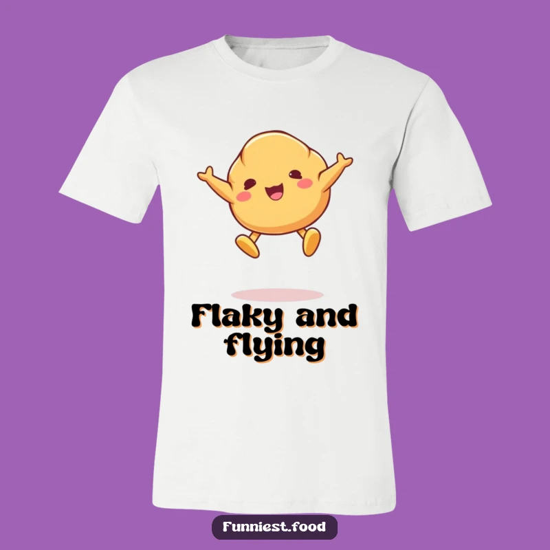 Funny Croissant Jump T-Shirt - Hilarious Bakery Graphic Tee for Pastry Fans!